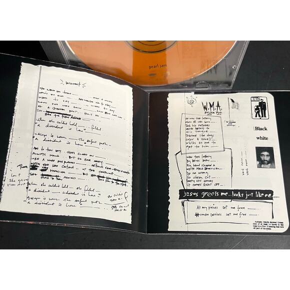 Pearl Jam – Vs. CD 1993 Original Pressing ZK 53136 Epic Orange Disc Grunge Rock - Picture 7 of 7